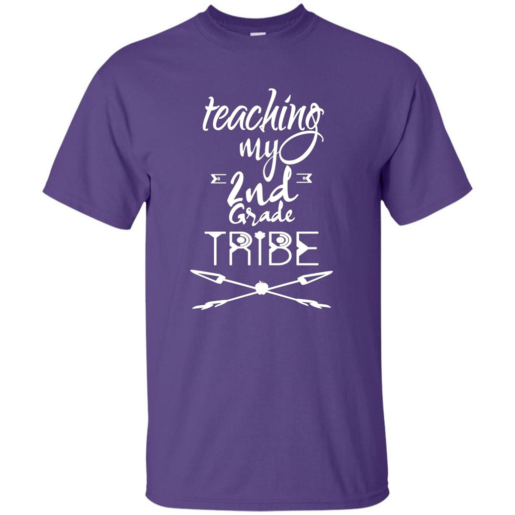 Back To School T-shirt Teaching My Second Grade Tribe Purple