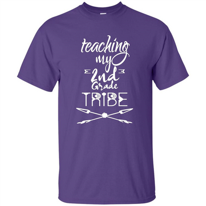 Back To School T-shirt Teaching My Second Grade Tribe Purple