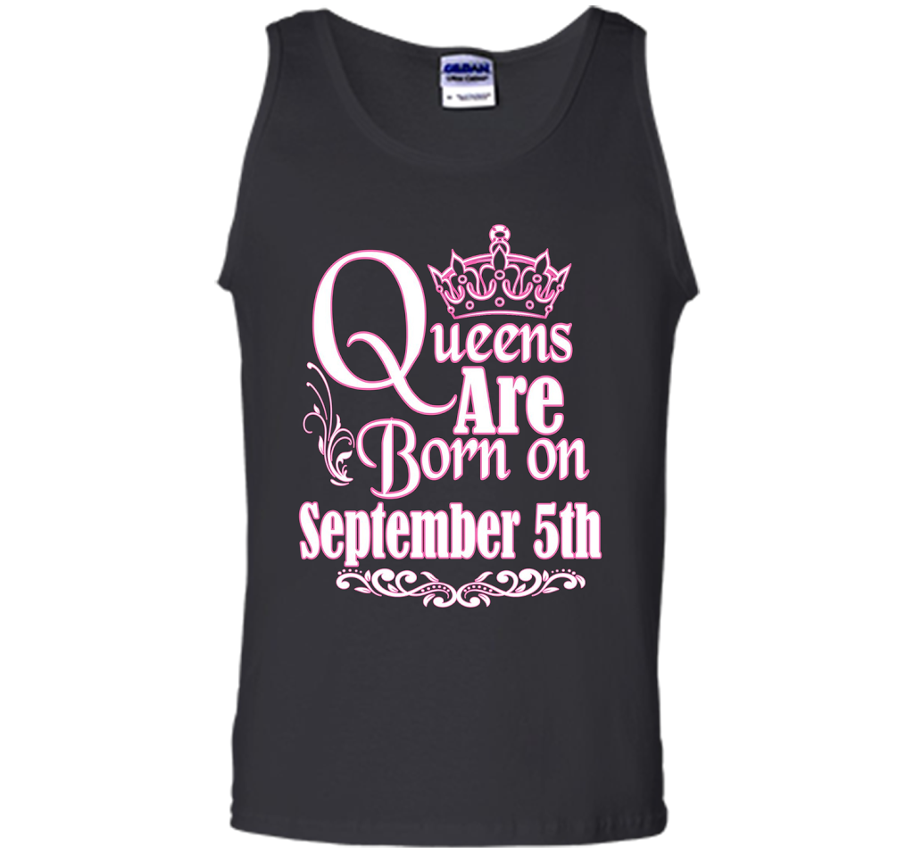 September T-shirt Queens Are Born On September 5th Black