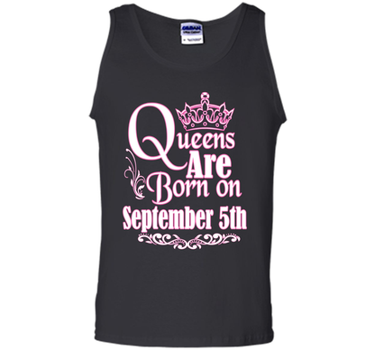 September T-shirt Queens Are Born On September 5th Black