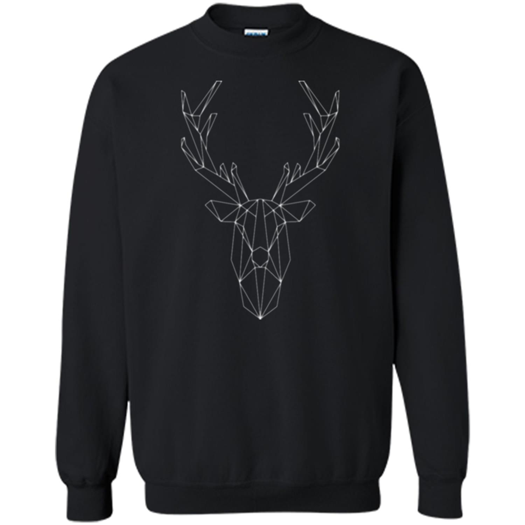 Wild Animals T-shirt Deer T-shirt Black