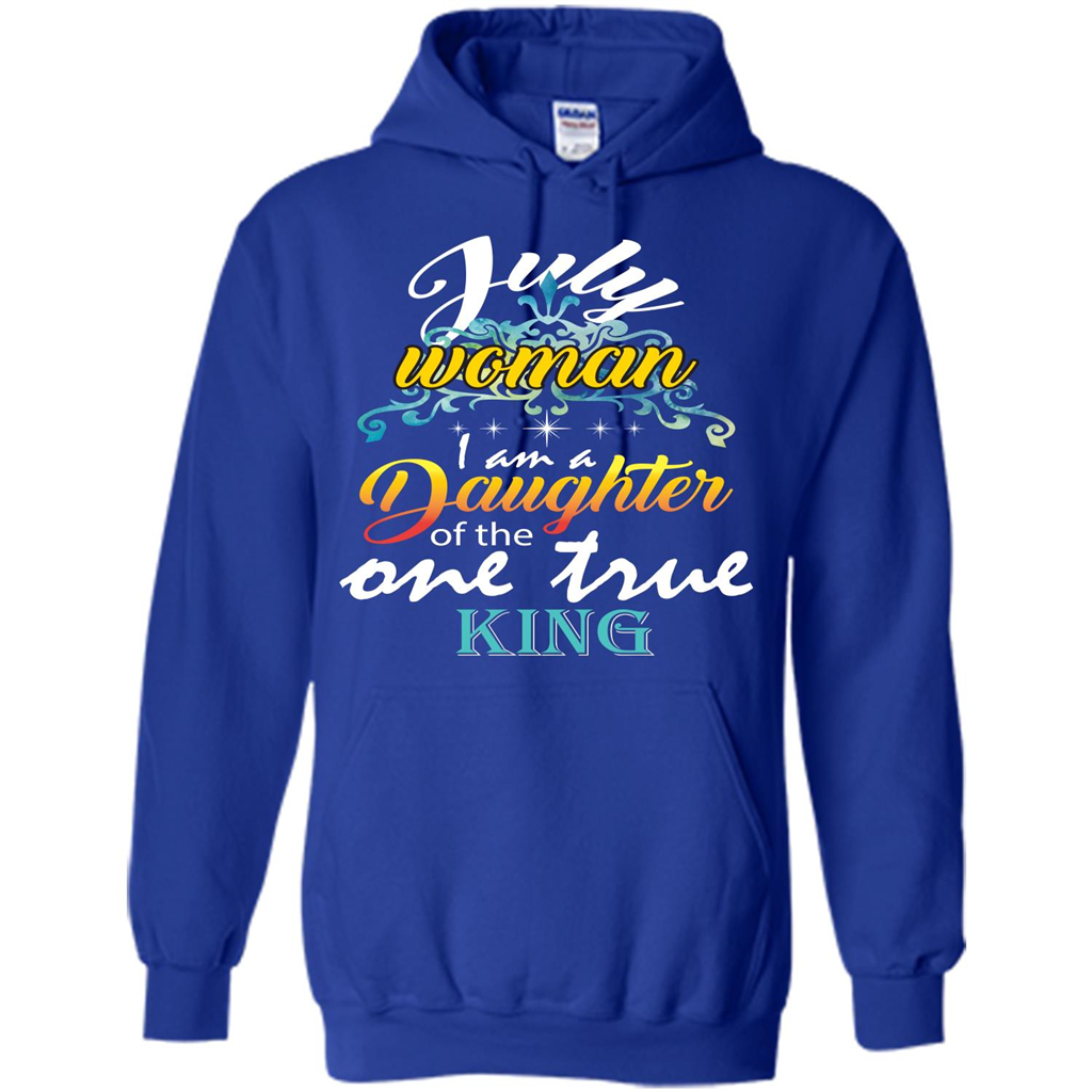 July Woman I Am A Daughter Of The One True King T-shirt Royal