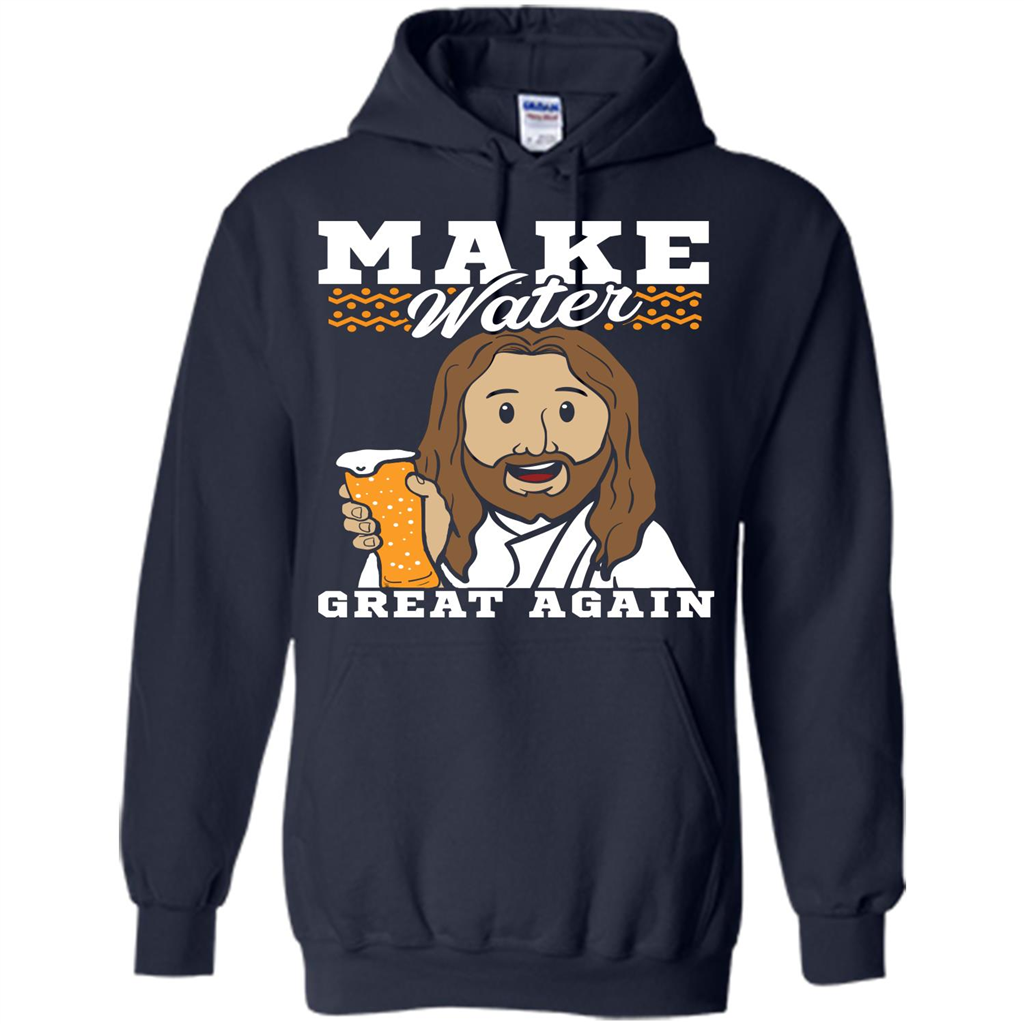 Beer T-shirt Make Water Great Again Navy