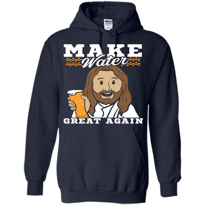 Beer T-shirt Make Water Great Again Navy