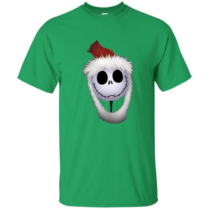 Nightmare Before Christmas Santa T-shirt Irish Green