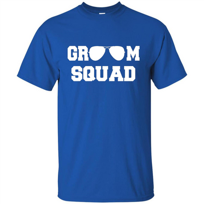 Cool Groom Squad T-Shirt Wedding Party Gift Shirt Royal