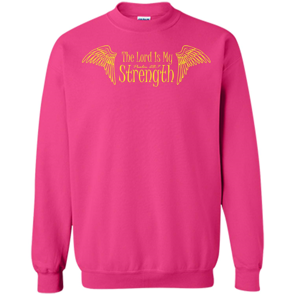Christian T-shirt The Lord Is My Strength Heliconia