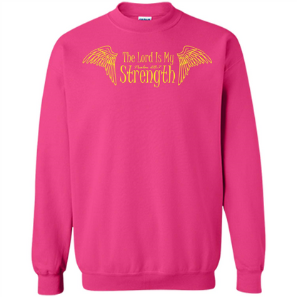 Christian T-shirt The Lord Is My Strength Heliconia