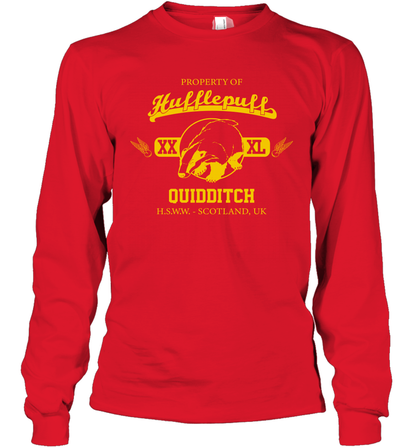 Property Of Hufflepuff Quidditch Harry Potter Long Sleeve T-Shirt Long Sleeve T-Shirt Red