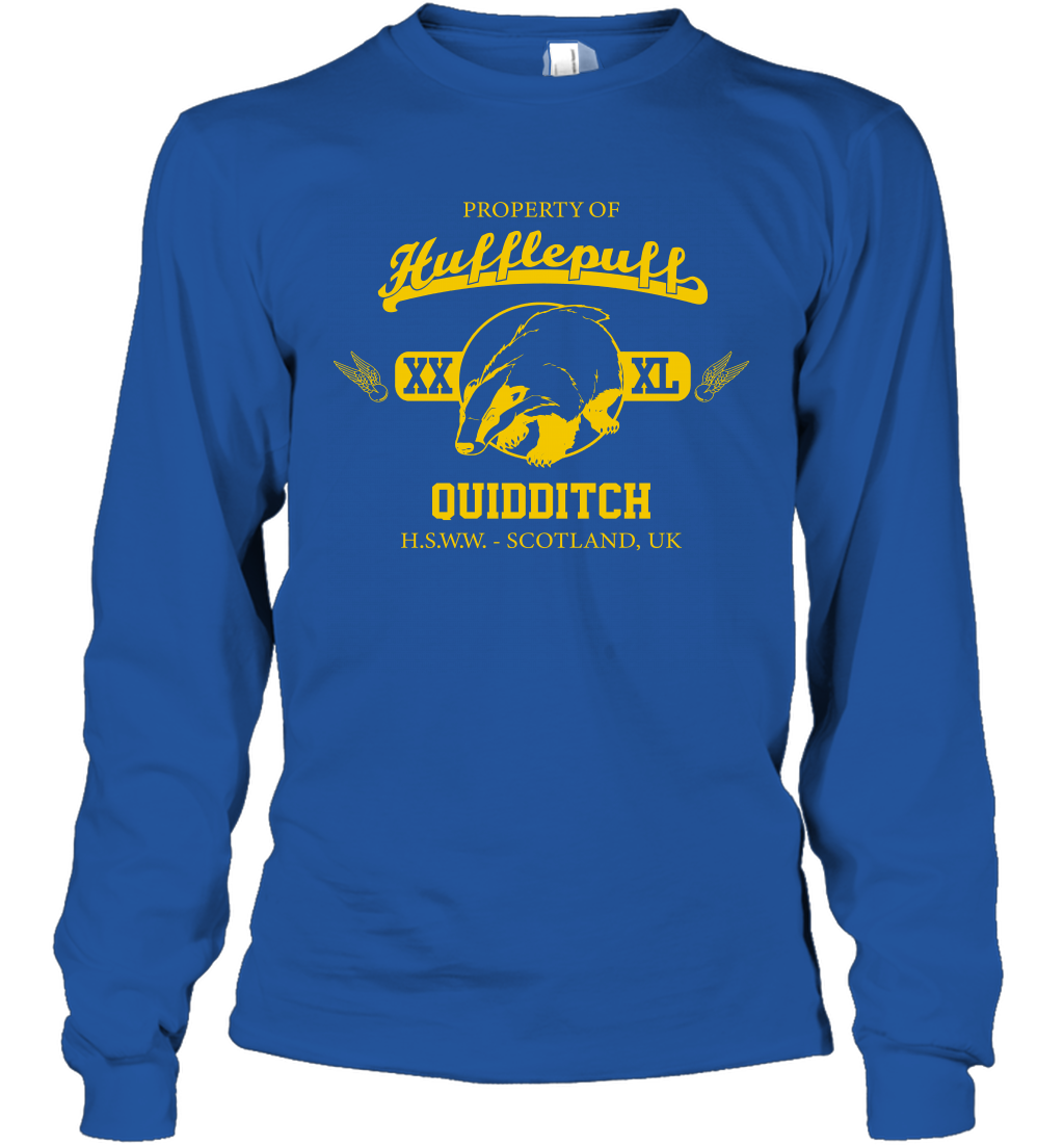 Property Of Hufflepuff Quidditch Harry Potter Long Sleeve T-Shirt Long Sleeve T-Shirt Royal