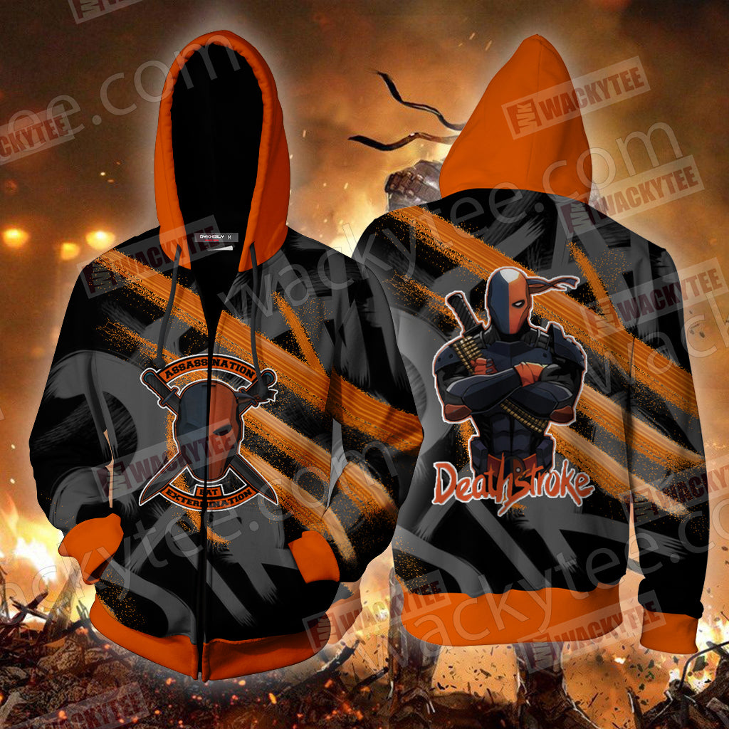 Deathstroke The Terminator Zip Up Hoodie 4XL