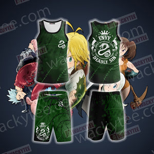 The Seven Deadly Sins - Envy Unisex 3D Tank Top