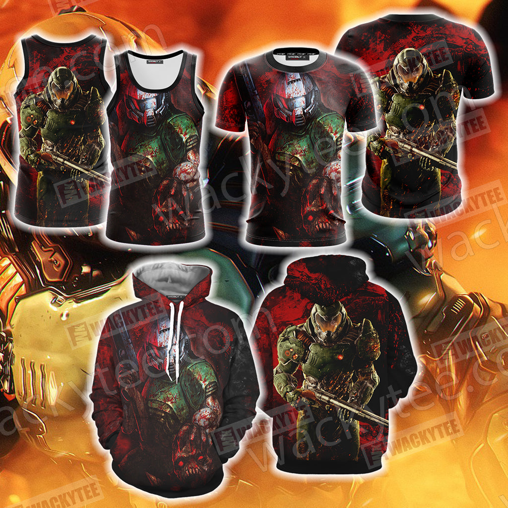 Doom - Doomguy Unisex 3D Hoodie