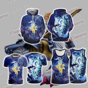 Digimon New Garurumon 3D T-shirt