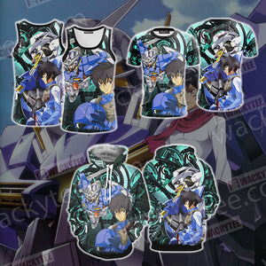 Mobile Suit Gundam Setsuna F. Seiei And The Exia Gundam 3D Tank Top