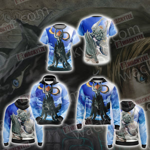 Legend of Zelda: Twilight Princess - Midna and Wolf Unisex 3D T-shirt