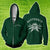 Quidditch Champion Slytherin Team Harry Potter Zip Up Hoodie