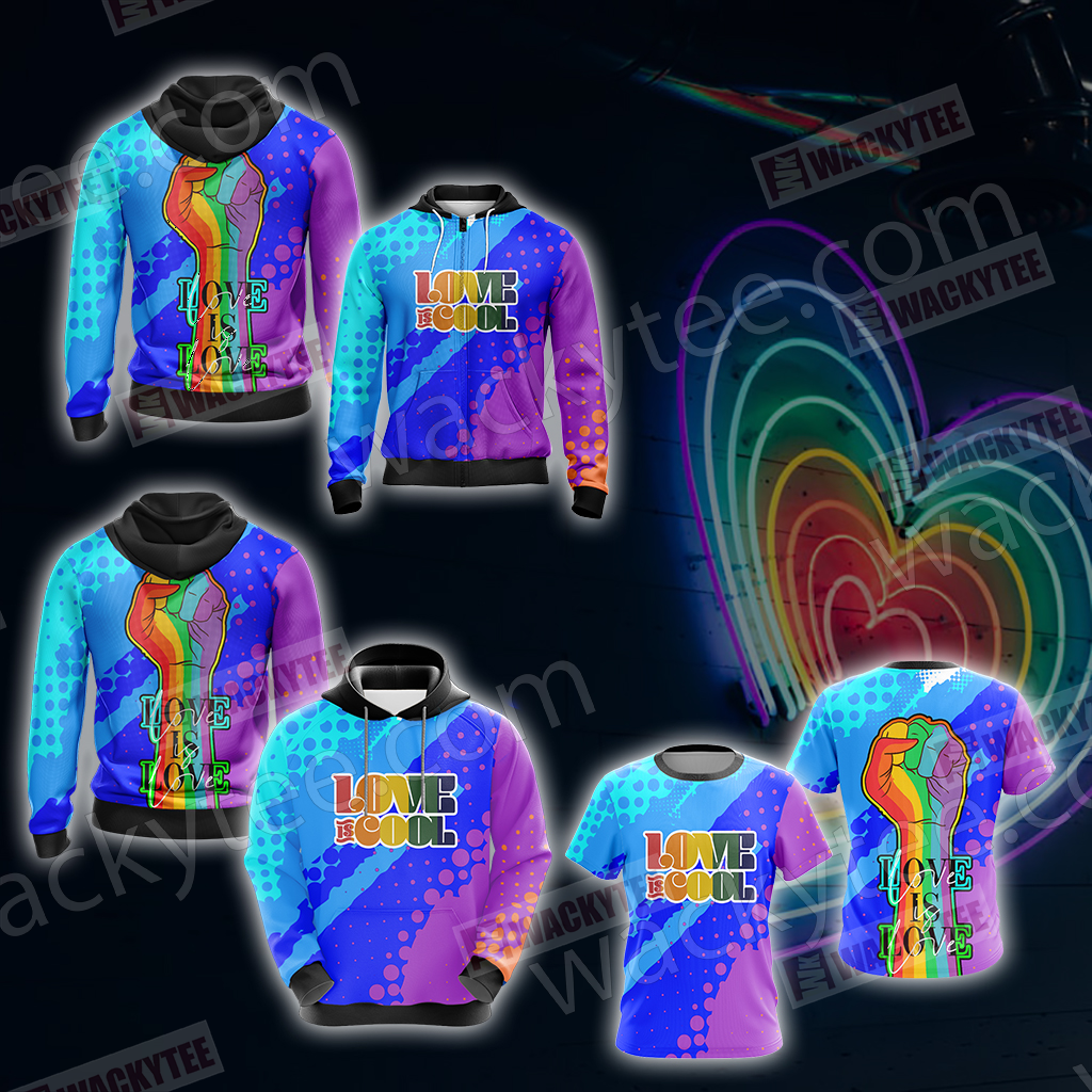 Support LGBT Love Is Love 3D Hoodie
