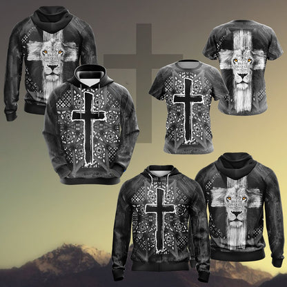 Christian - Fear Not For Jesus The Lion Of Judah Has Triumphed Unisex Zip Up Hoodie