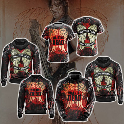The Walking Dead - Daryl Dixon 3D Zip Up Hoodie