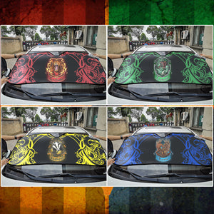 Cunning Like A Slytherin Harry Potter Auto Sun Shade
