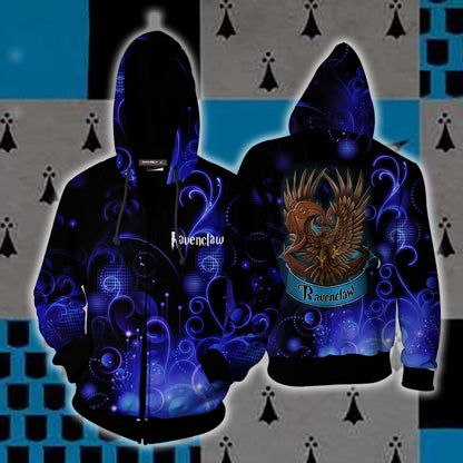 The Wise Ravenclaw Harry Potter New Collection Zip Up Hoodie