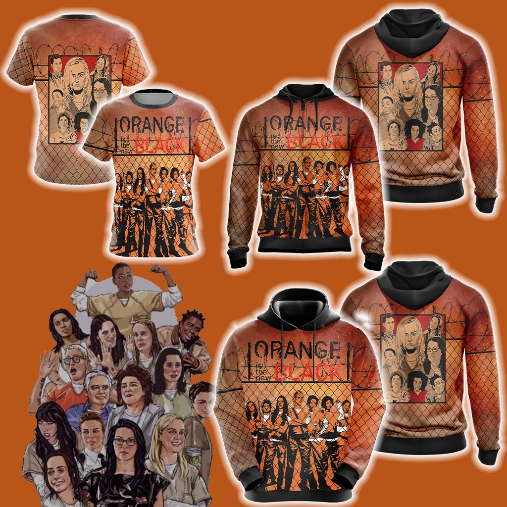 Orange Is the New Black New Style Unisex Zip Up Hoodie