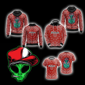Alien Gangsta Unisex 3D T-shirt