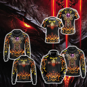 Diablo III - Class Crests 3D Hoodie