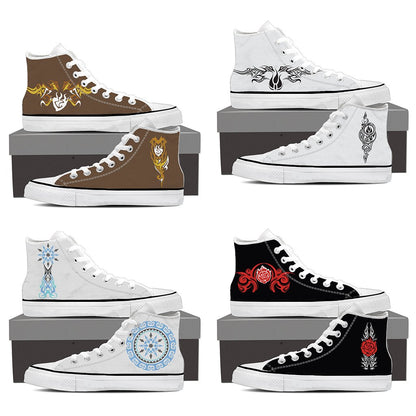 RWBY Ruby Rose Symbol High Top Shoes