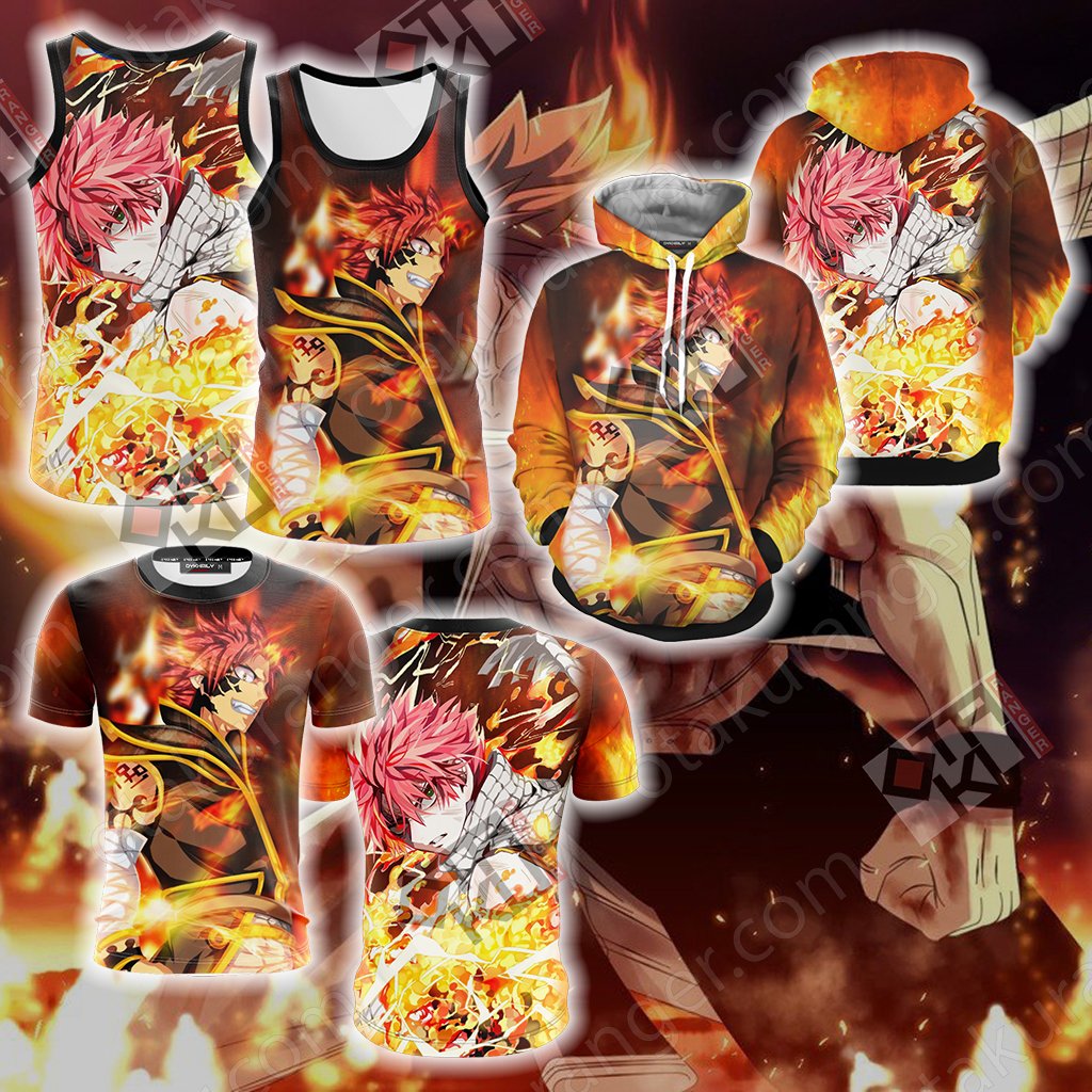 Fairy Tail: Dragon Cry Natsu Dragneel New Look Unisex 3D Tank Top - WackyTee