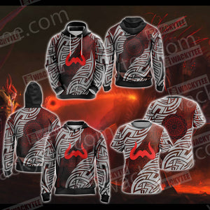 RuneScape - Zamorak symbol Unisex Zip Up Hoodie Jacket