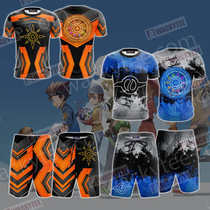 Digimon The Crest Of Courage New Look 3D Beach Shorts
