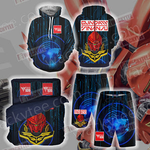 Sinanju Gundam Unisex 3D Hoodie