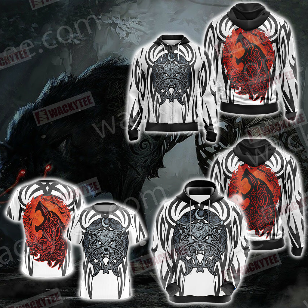 Fenrir Unisex Zip Up Hoodie Jacket