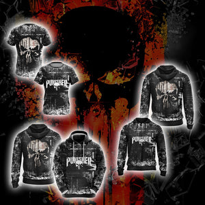 The Punisher New Version Unisex Zip Up Hoodie