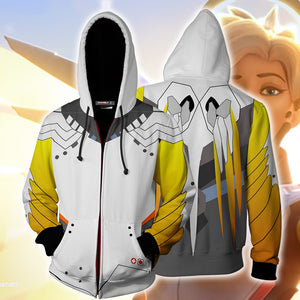 Overlord Mercy Cosplay Zip Up Hoodie Jacket