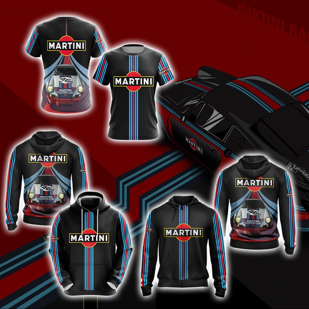 Porsche Martini Racing Team Unisex 3D Hoodie