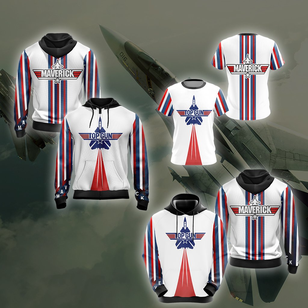 Top Gun T-shirt Unisex - New 3D Maverick WackyTee
