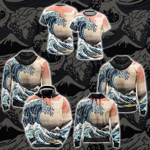 Tsunami Japanese Unisex 3D Hoodie