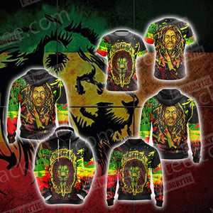 Bob Marley - Rastafari Unisex Zip Up Hoodie
