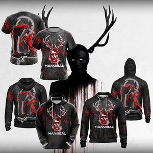 Hannibal (TV series) Unisex Zip Up Hoodie Jacket