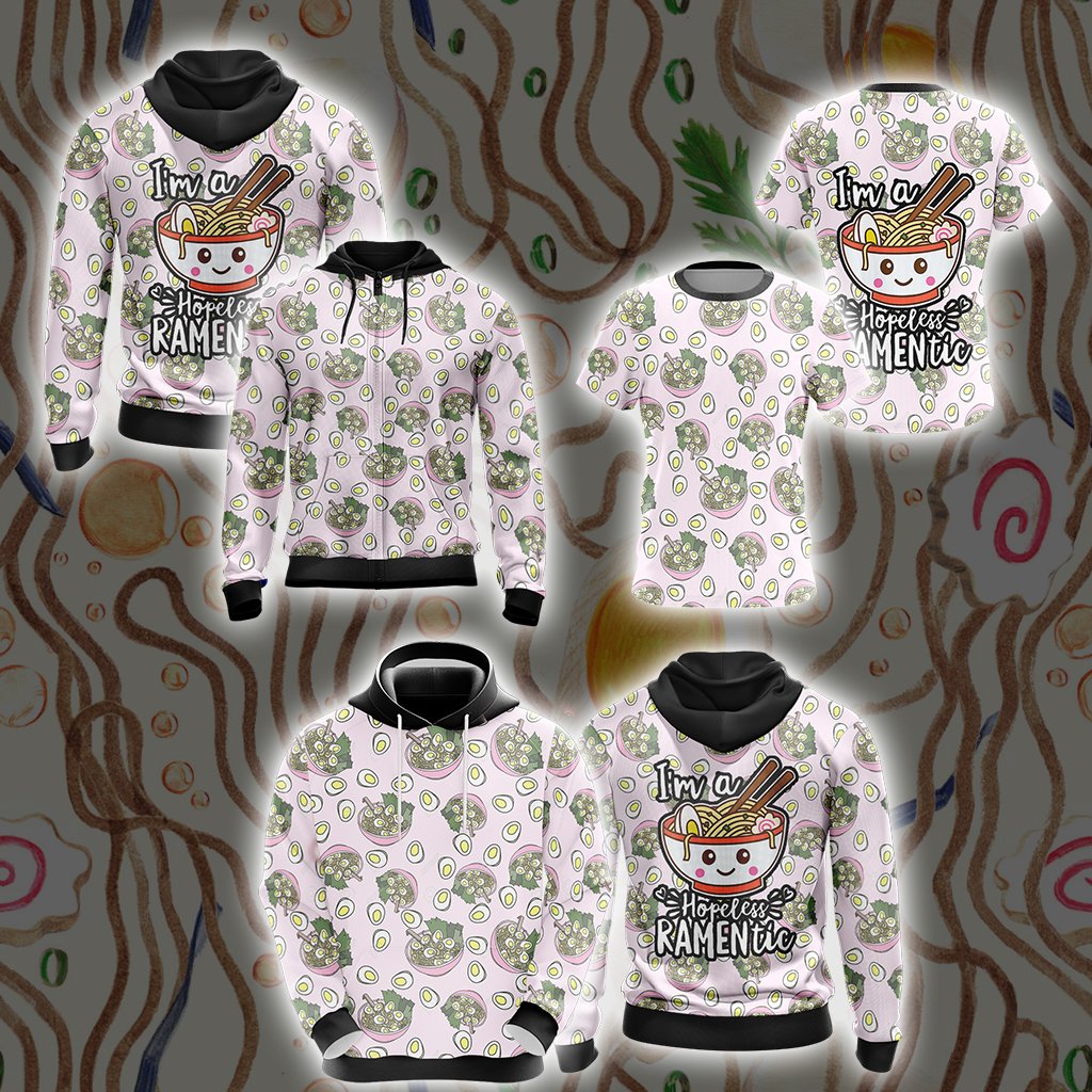 Japanese Kawaii Ramen Unisex Zip Up Hoodie