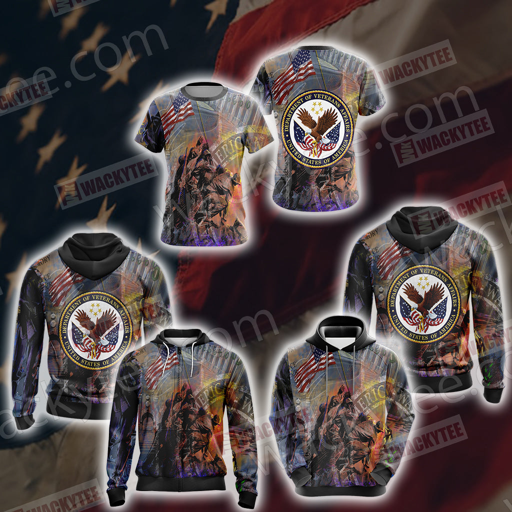 Department Of Veterans Affairs US Of America Unisex 3D Hoodie