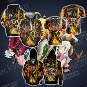 The Seven Deadly Sins New Version Unisex 3D Hoodie