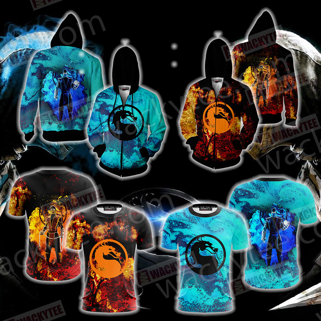 Mortal Kombat Scorpion New Version Unisex 3D T-shirt