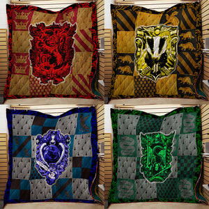 The Slytherin Snake Harry Potter 3D Quilt Blanket