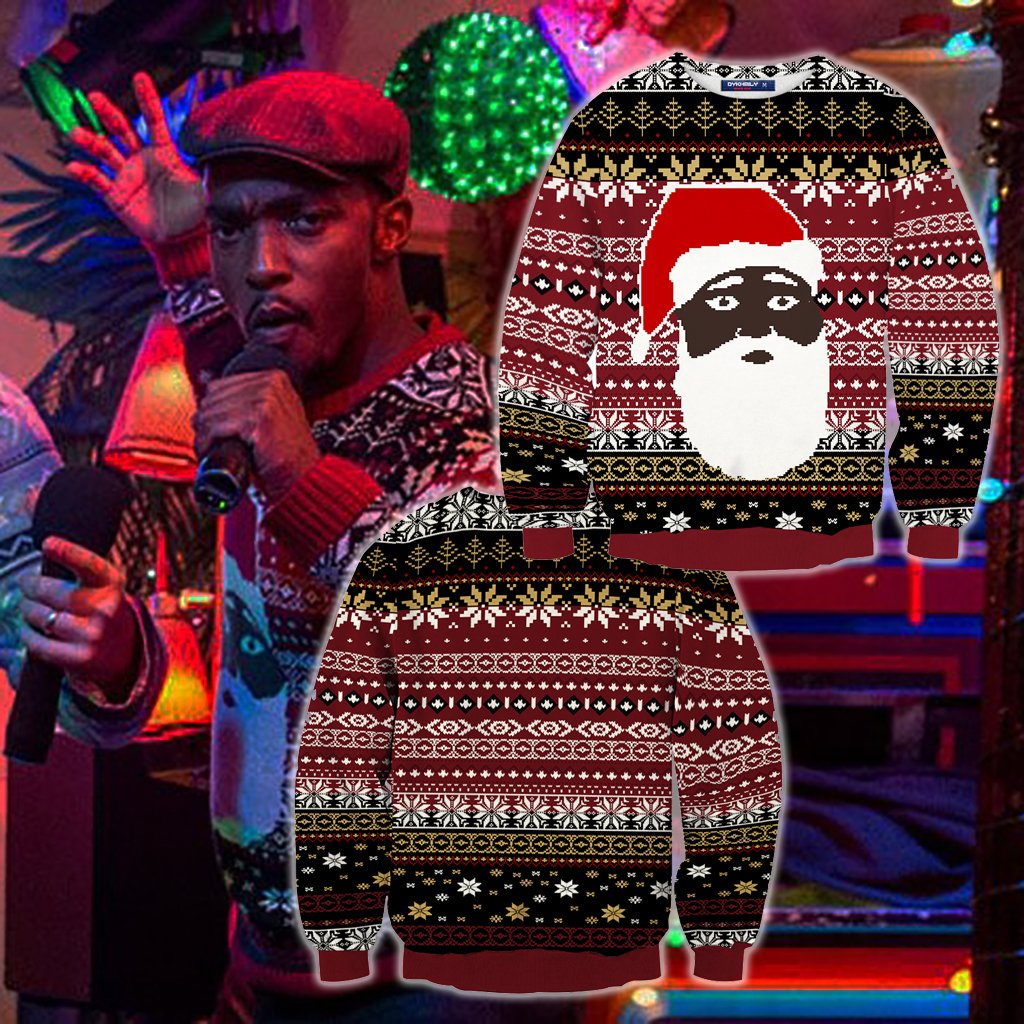 The Night Before (2015) Chris Cosplay Ugly Christmas 3D Sweater 4XL