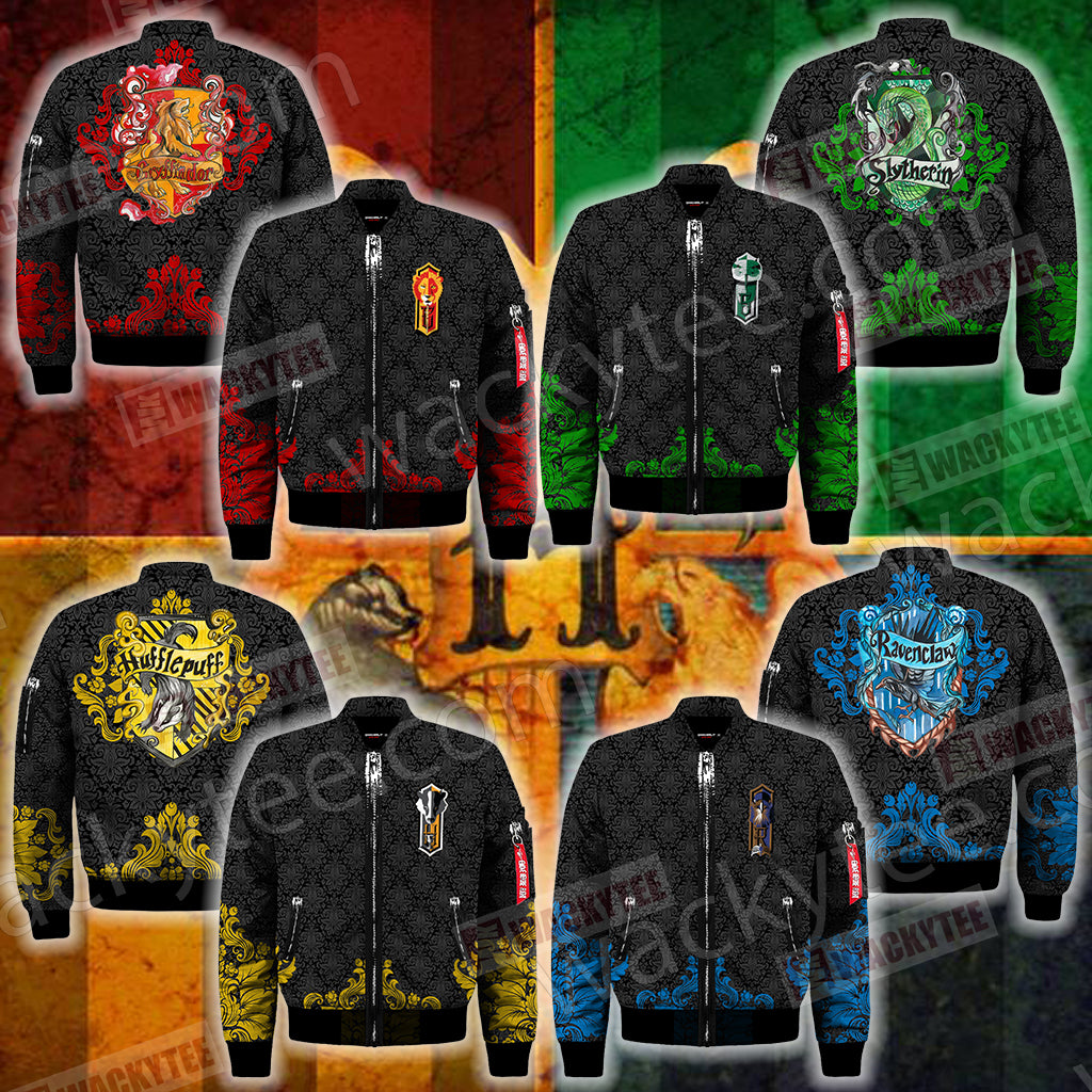 Cunning Like A Slytherin Harry Potter Wacky Style Bomber Jacket