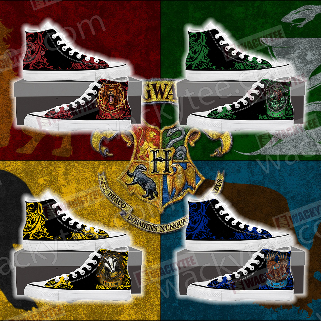 Brave Like A Gryffindor Harry Potter High Top Shoes